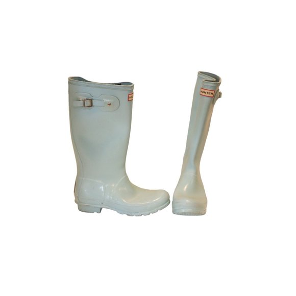 Hunter Play Tall Rain Boots in Turquoise 5 - Picture 2 of 7